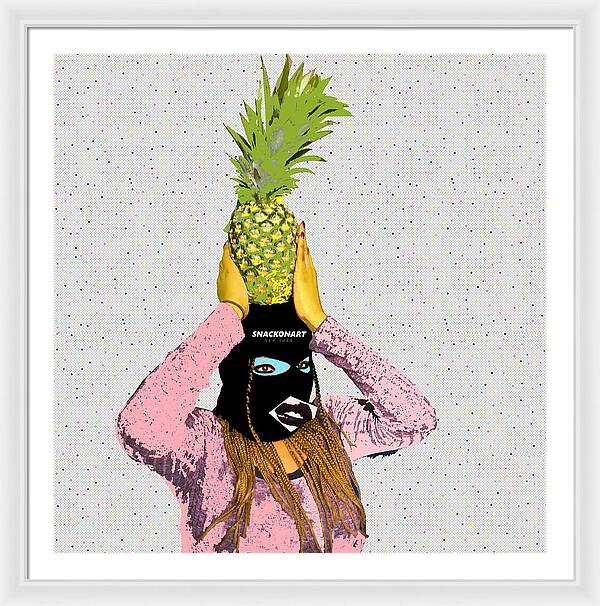 PineApple OverHead - Framed Print