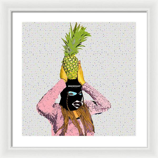 PineApple OverHead - Framed Print