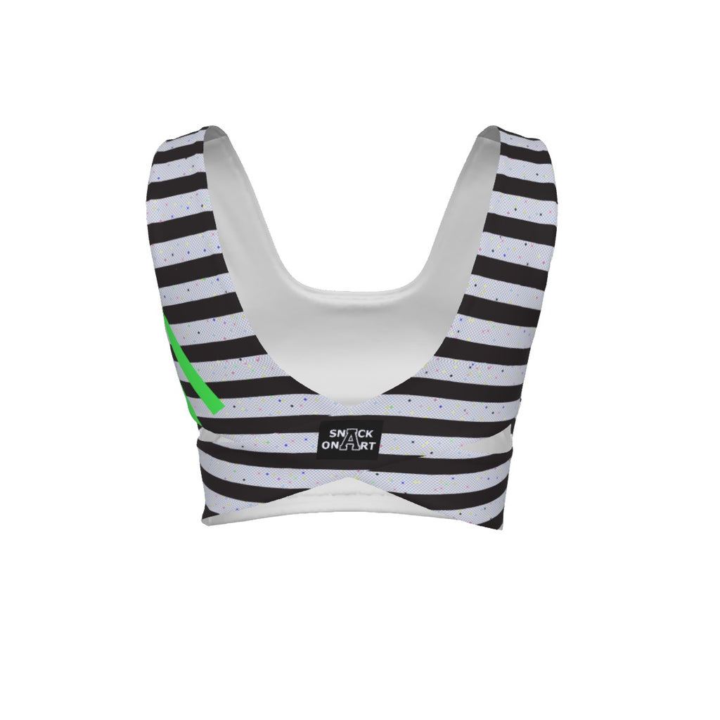 Snackonart Art Series Back Cross Sports Bra — No. 306