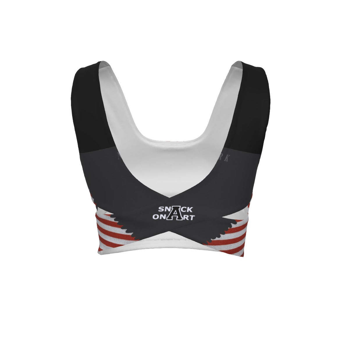 Snackonart Art Series Back Cross Sports Bra — No. 304