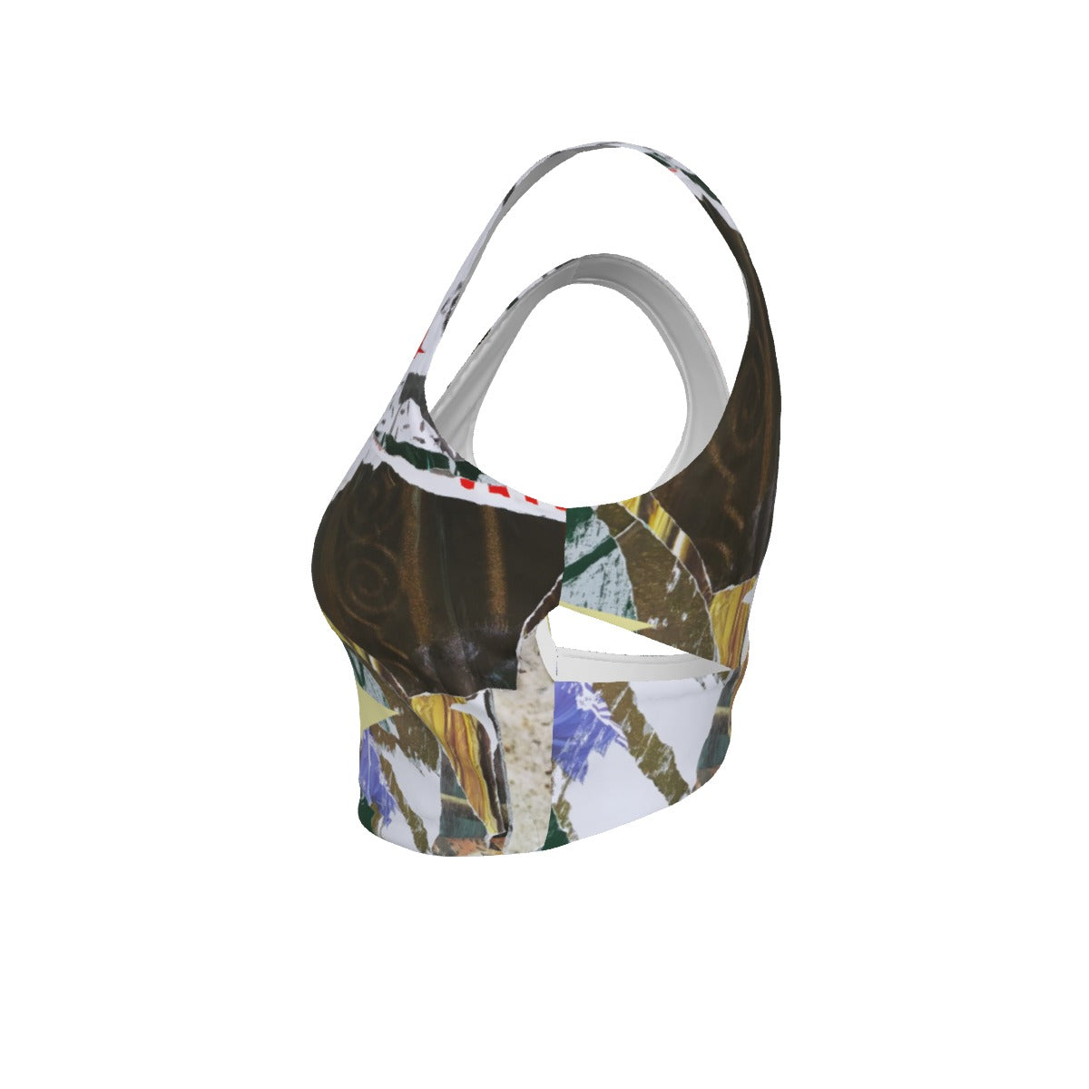 Snackonart Art Series Back Cross Sports Bra — No. 302