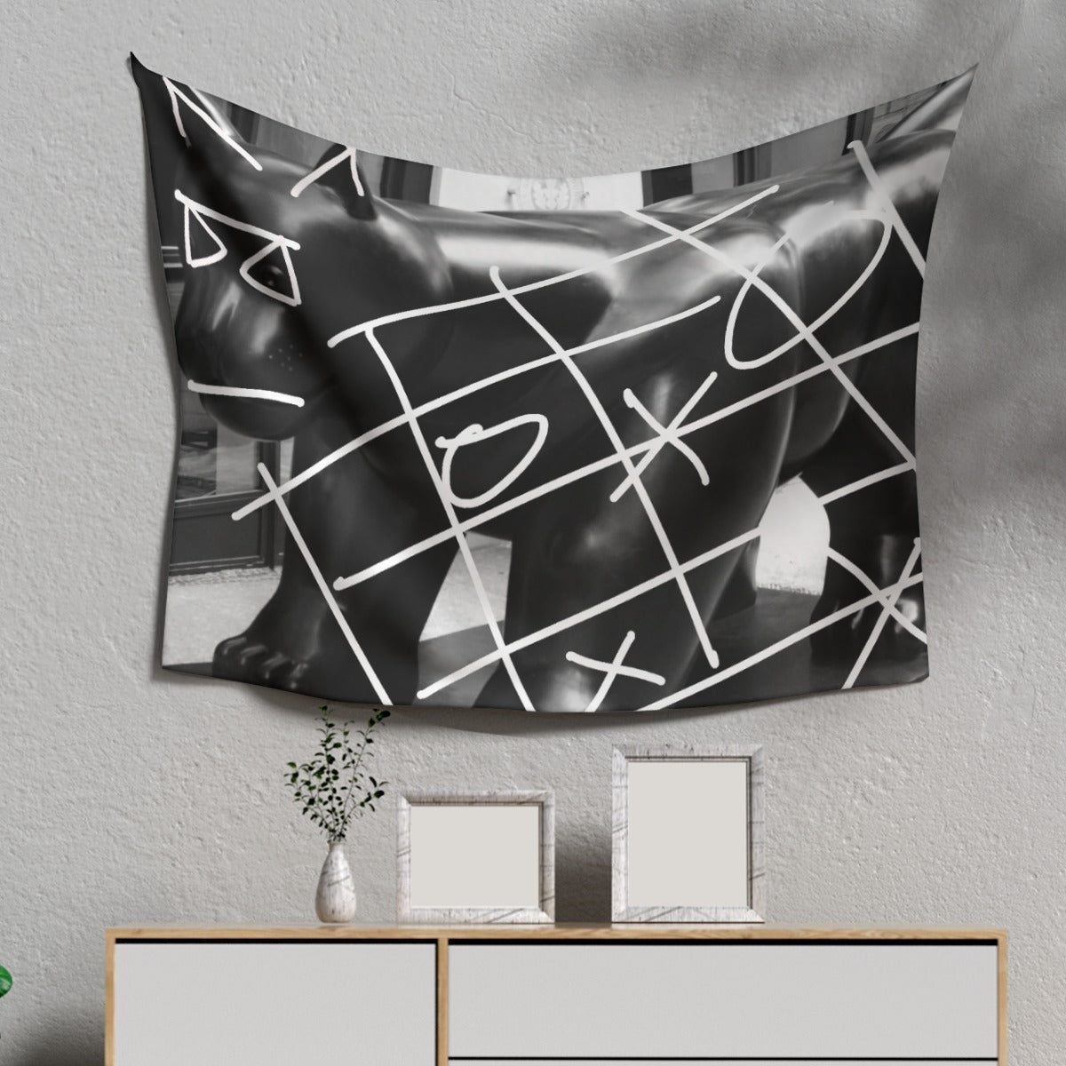 B1B Cat XO Tapestry | Soft & Stylish Wall Decor