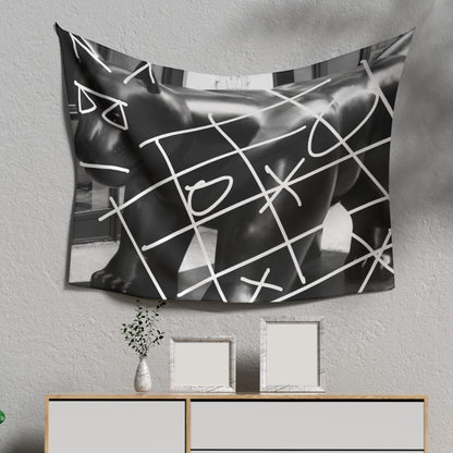B1B Cat XO Tapestry | Soft & Stylish Wall Decor