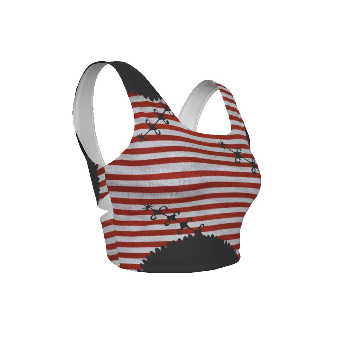 Snackonart Art Series Back Cross Sports Bra — No. 304