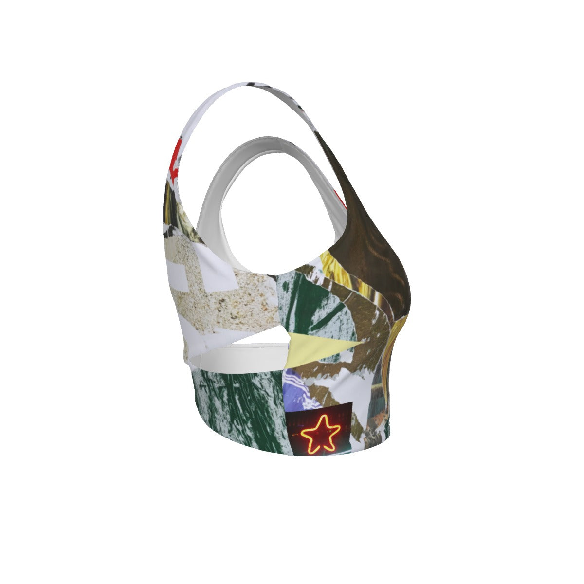 Snackonart Art Series Back Cross Sports Bra — No. 302