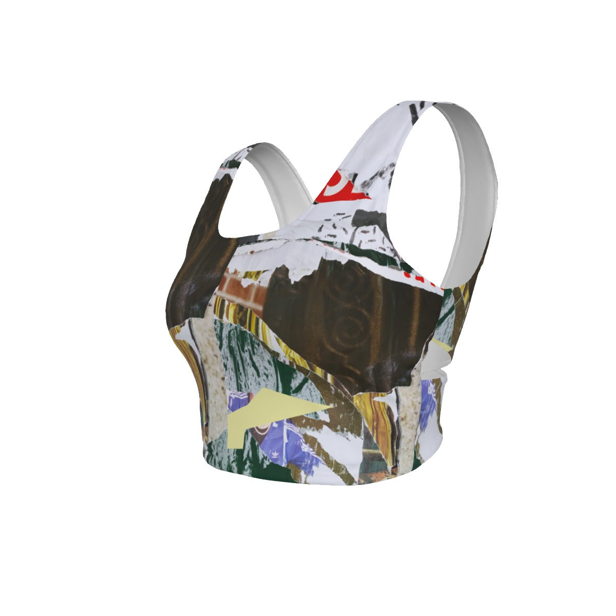 Snackonart Art Series Back Cross Sports Bra — No. 302