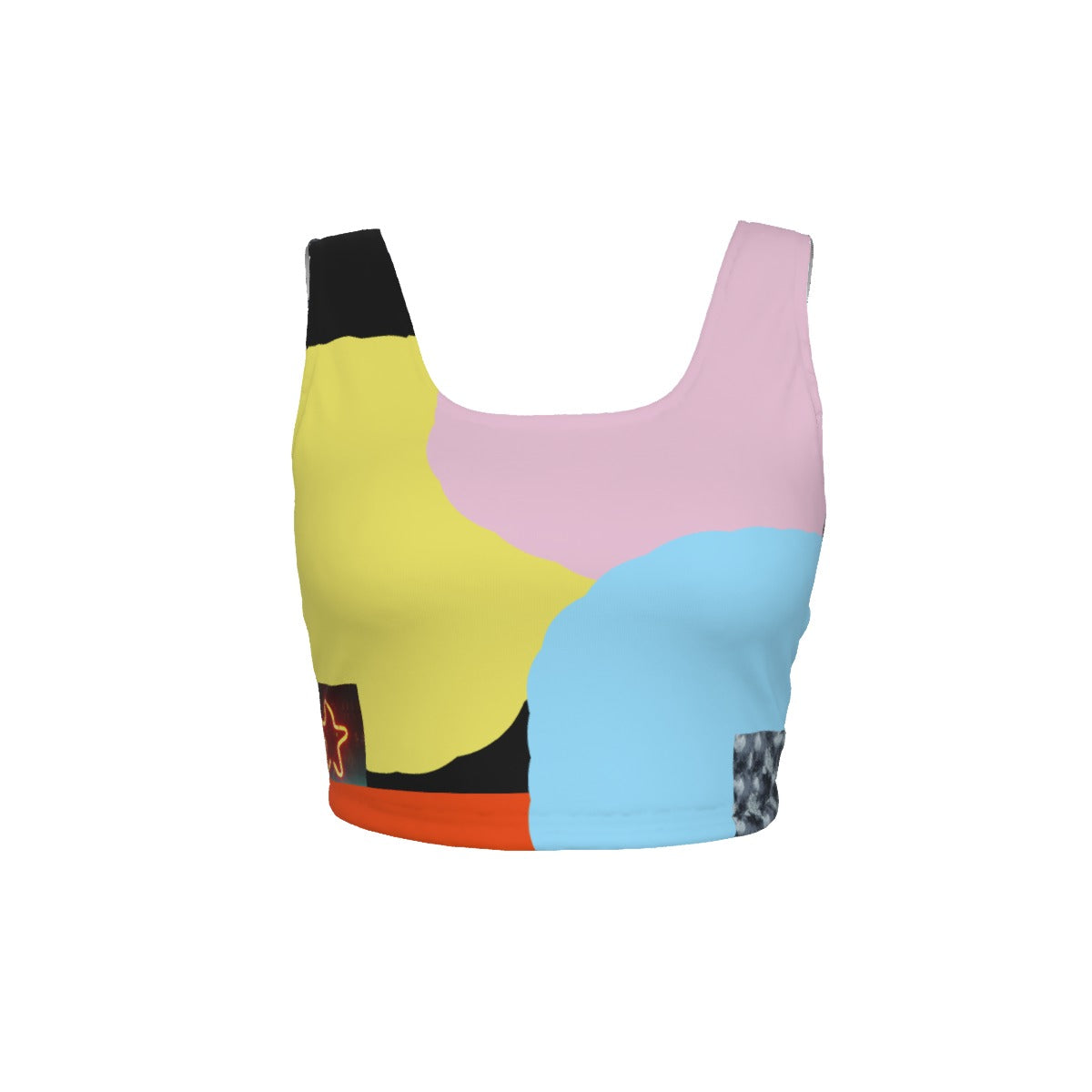 Snackonart Art Series Back Cross Sports Bra — No. 305