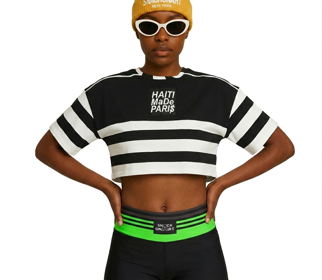 Haiti MaDe Pari$ — Women's Cropped Tee | 190GSM Cotton