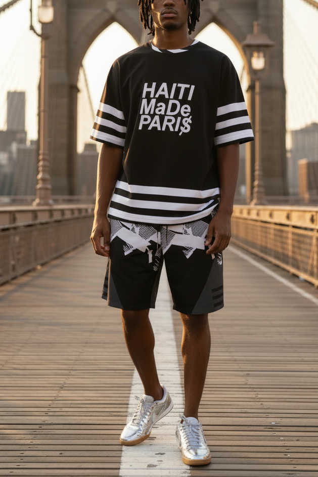 Haiti MaDe Pari$ — Men's Oversized Tee | 230GSM Cotton